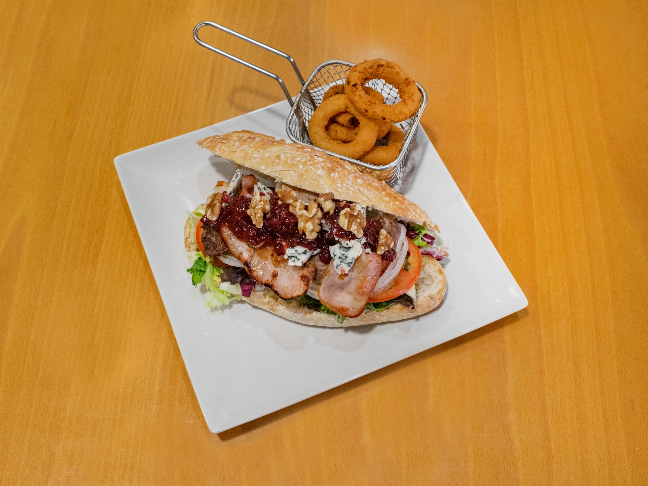 HAMBURGUESA QUESO AZUL