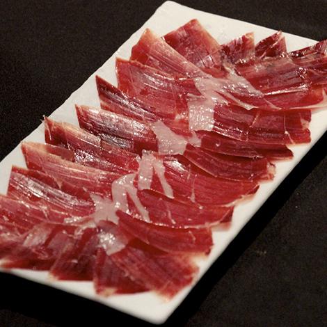 raciones plato de jamon